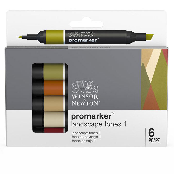 Promarker set 6 Landscape Tones Winsor & Newton