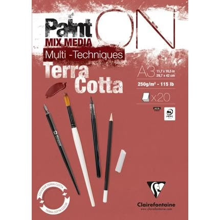 Paint-On A3 20 vel Terra cotta 250gr Clairefontaine