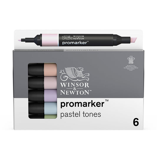 Promarker set 6 Pastel Tones Winsor & Newton