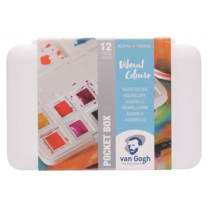 Pocketbox Vibrant Colours 12 napjes Aquarel verf Van Gogh Set