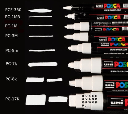 Posca verf stift PC3M Licht Groen