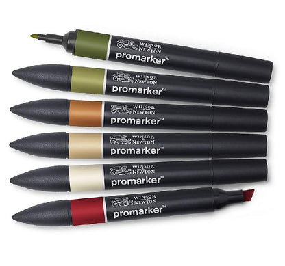 Promarker set 6 Landscape Tones Winsor & Newton