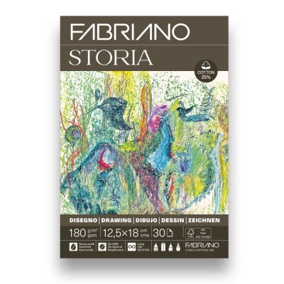 Fabriano Storia tekenpapier 24x32 cm 180 g/m2 25% katoen 30 vel