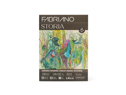 Fabriano Storia tekenpapier 24x32 cm 180 g/m2 25% katoen 30 vel