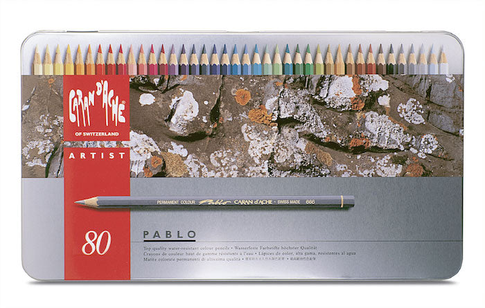 Pablo blik  80 kleuren set Caran D'Ache