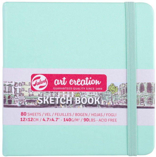 Schetsboekje Fresh Mint 12x12cm Talens ArtCreation