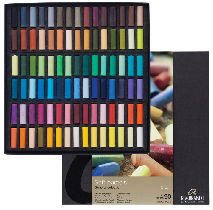 Softpastels box 90 halve pastels Rembrandt