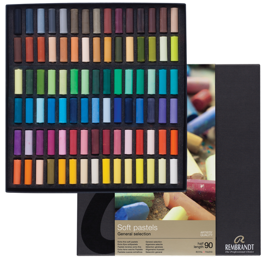 Softpastels box 90 halve pastels Rembrandt