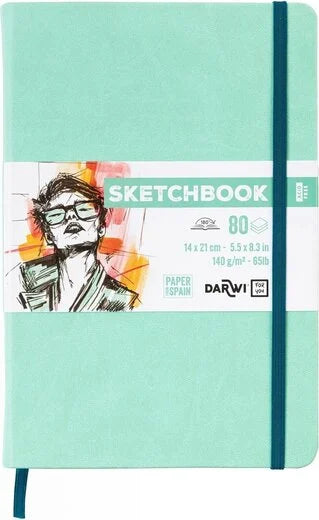 Set Potloden Staedtler Mars Lumograph x6 8B-HB met Darwi Schetsboek A5