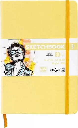 Set Potloden Staedtler Mars Lumograph x6 8B-HB met Darwi Schetsboek A5