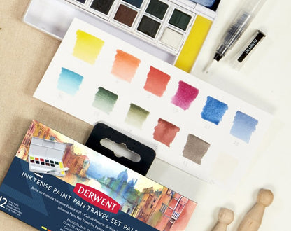 Derwent Inktense paint pan travel set #2