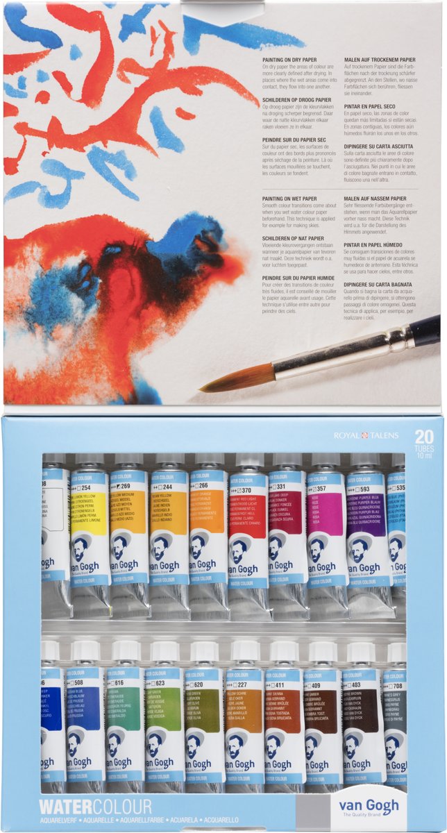 Van Gogh Waterverf set 20 tubes Aquarelverf