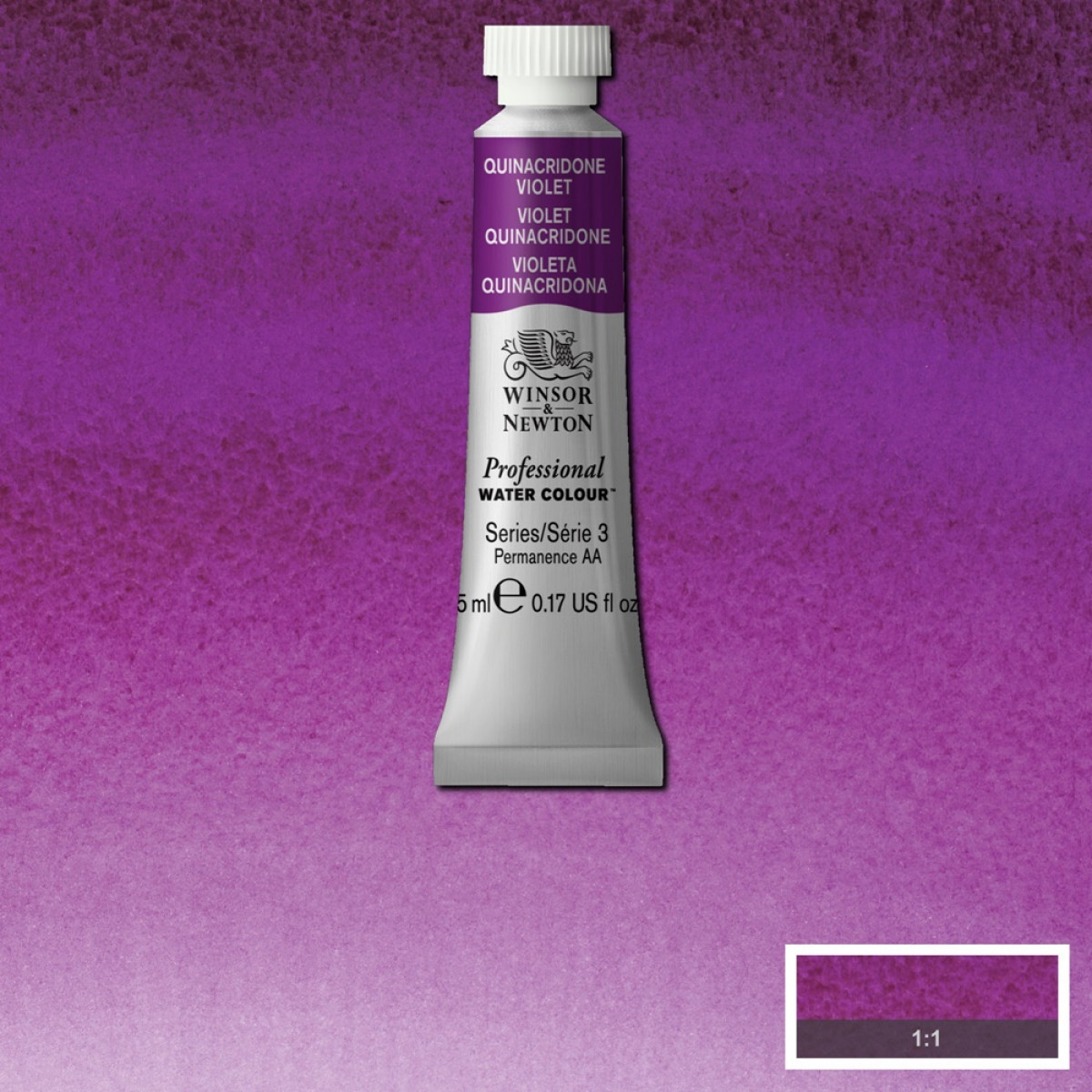 Quinacridone Violet 5ml  550 S3 Artist's Aquarel Winsor & Newton