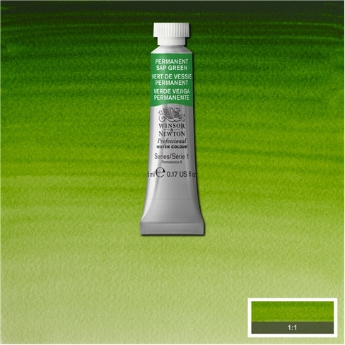 Permanent Sap Green 5ml  503 S1 Artist's Aquarel Winsor & Newton