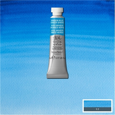 Winsor Blue (green shade) 5ml  707 S1 Artist's Aquarel Winsor & Newton