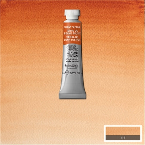 Burnt Sienna 5ml  074 S1 Artist's Aquarel Winsor & Newton